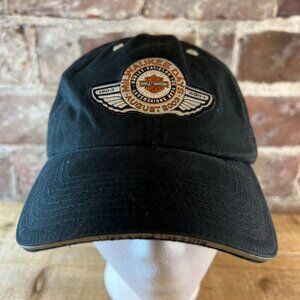 Harley Davidson Mens Milwaukee Destination Snapback Hat Cap Black One Size